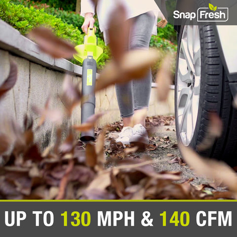 20V Cordless Leaf Blower(130MPH/140CFM) , 2.0Ah Li-ion Battery and Charger