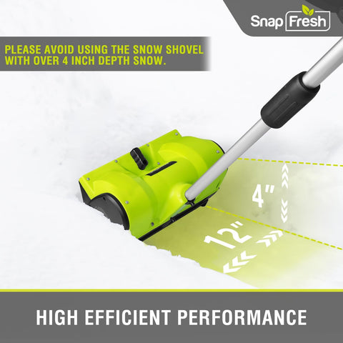 20V Cordless Brushless Snow Shovel , 4.0Ah Li-Ion Battery And Charger (SS1201)