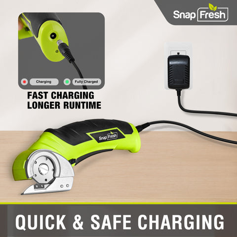 SnapFresh Cordless Electric Scissor Charger - Only Compatible with SnapFresh 4V Electric Mini Cutter (EC0601)