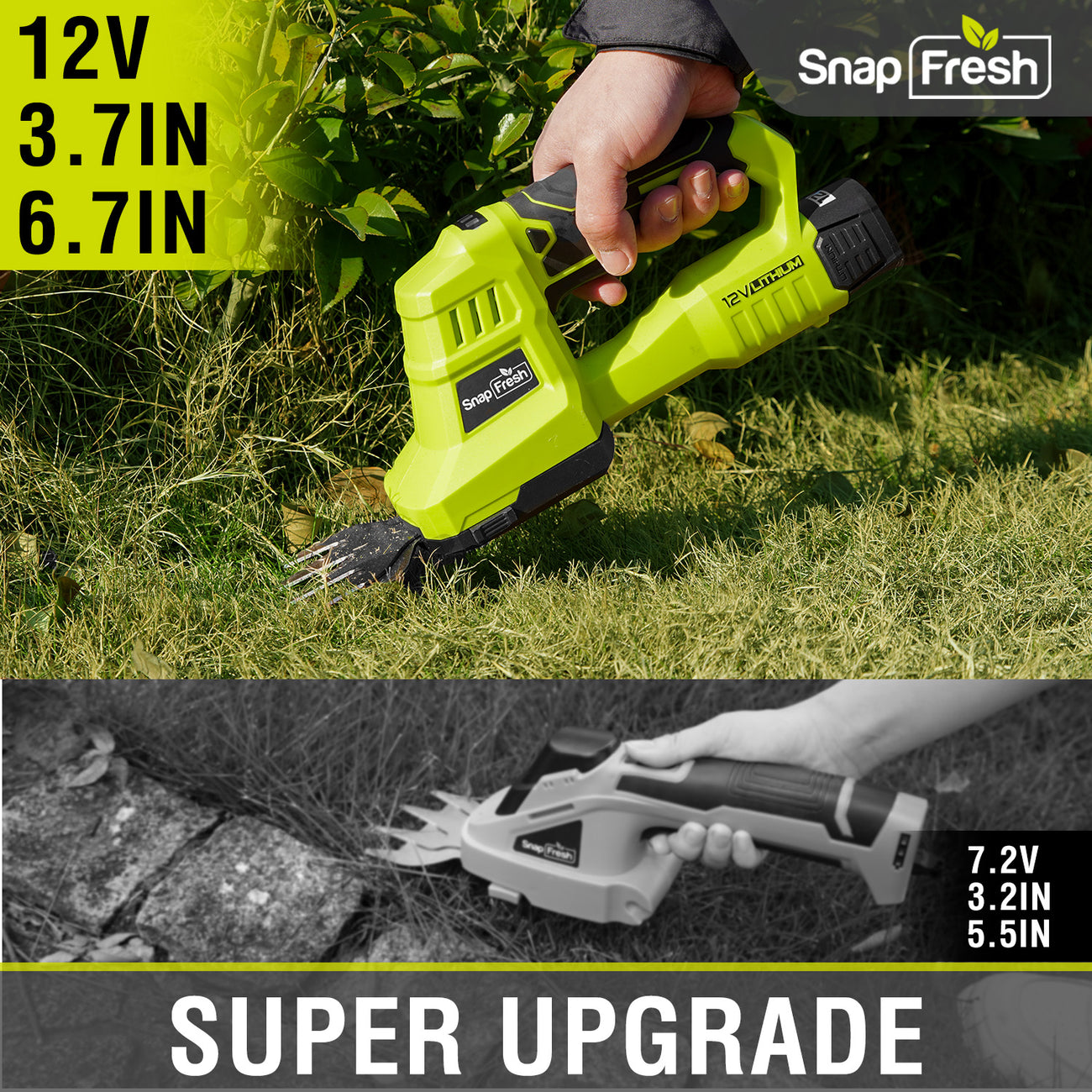 12V Shrubbery and Grass Shears– SnapFresh-CA