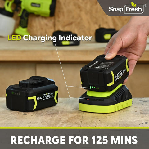 SnapFresh Cordless Brushless Leaf Blower (685CFM)
