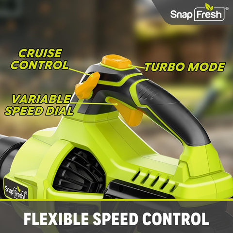 SnapFresh Cordless Brushless Leaf Blower (685CFM)