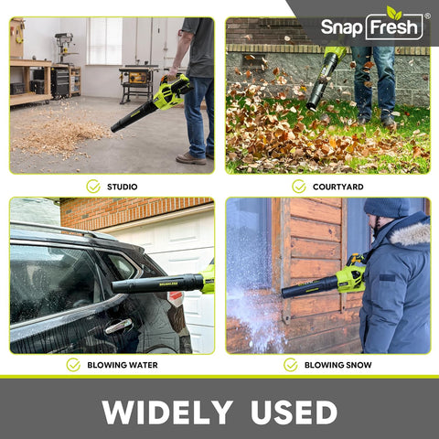 SnapFresh Cordless Brushless Leaf Blower (685CFM)