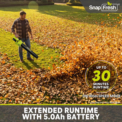 SnapFresh Cordless Brushless Leaf Blower (685CFM)