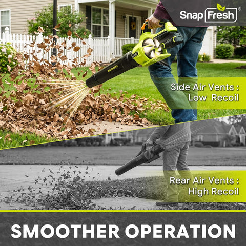 SnapFresh Cordless Brushless Leaf Blower (685CFM)