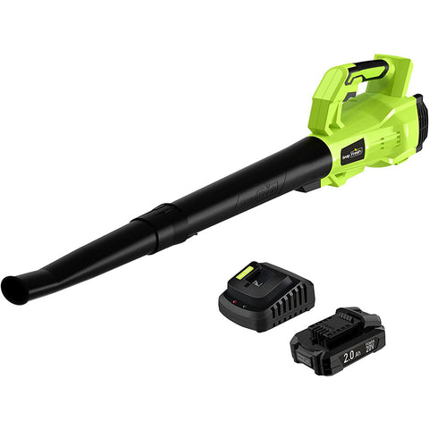 20V Cordless Compact Leaf Blower(150MPH/180CFM) , 2.0Ah Li-ion Battery and Charger