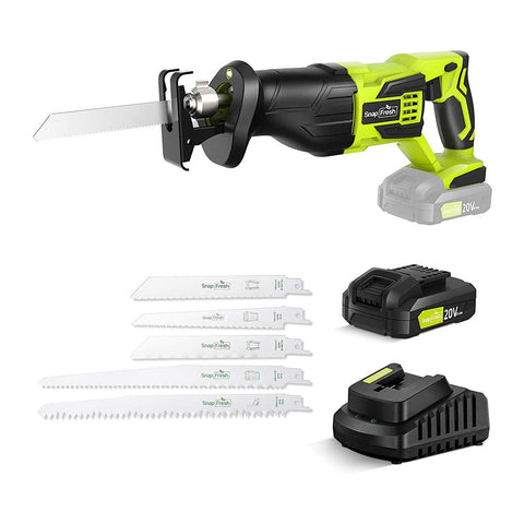 20V Reciprocating Saw with 2.0 Li-ion Battery and Charger