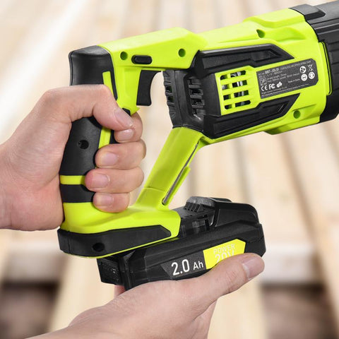 20V Reciprocating Saw with 2.0 Li-ion Battery and Charger