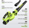 20V Cordless 2-in-1 leaf blower/Vacuum (110MPH/130CFM), 4.0Ah Li-ion Battery and Charger